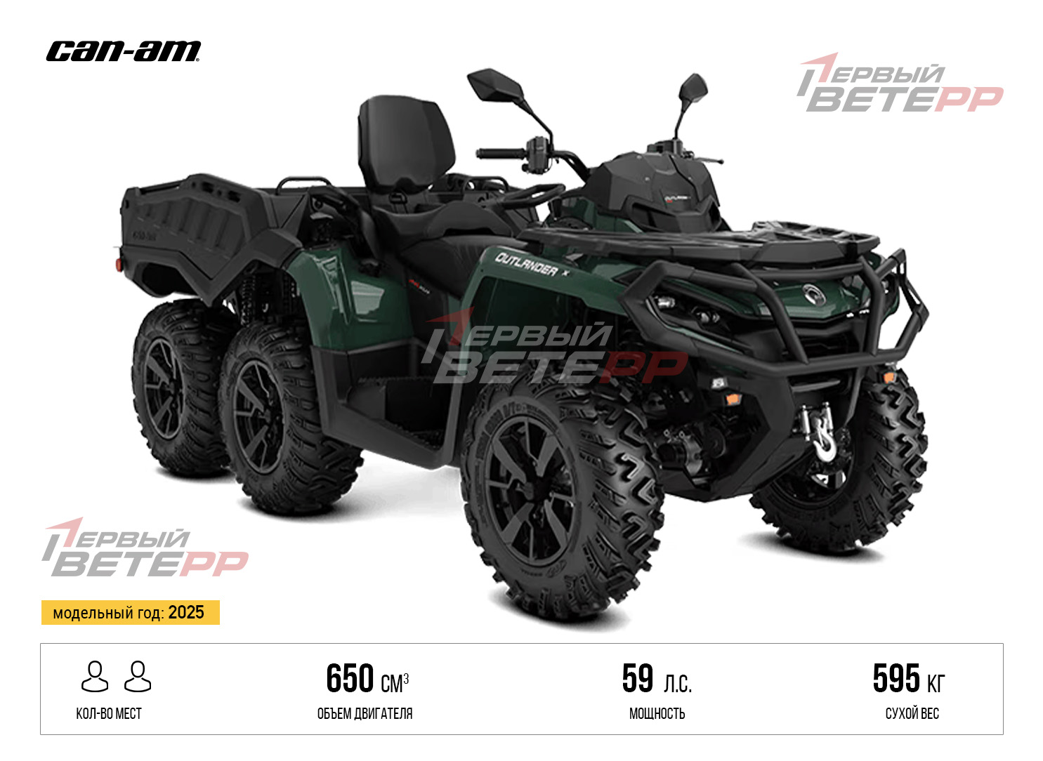 OUTLANDER MAX 6x6 XU+ 650T (2025) v 6x6